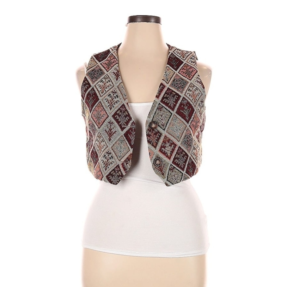 Cider Geometric Knit Sweater Vest